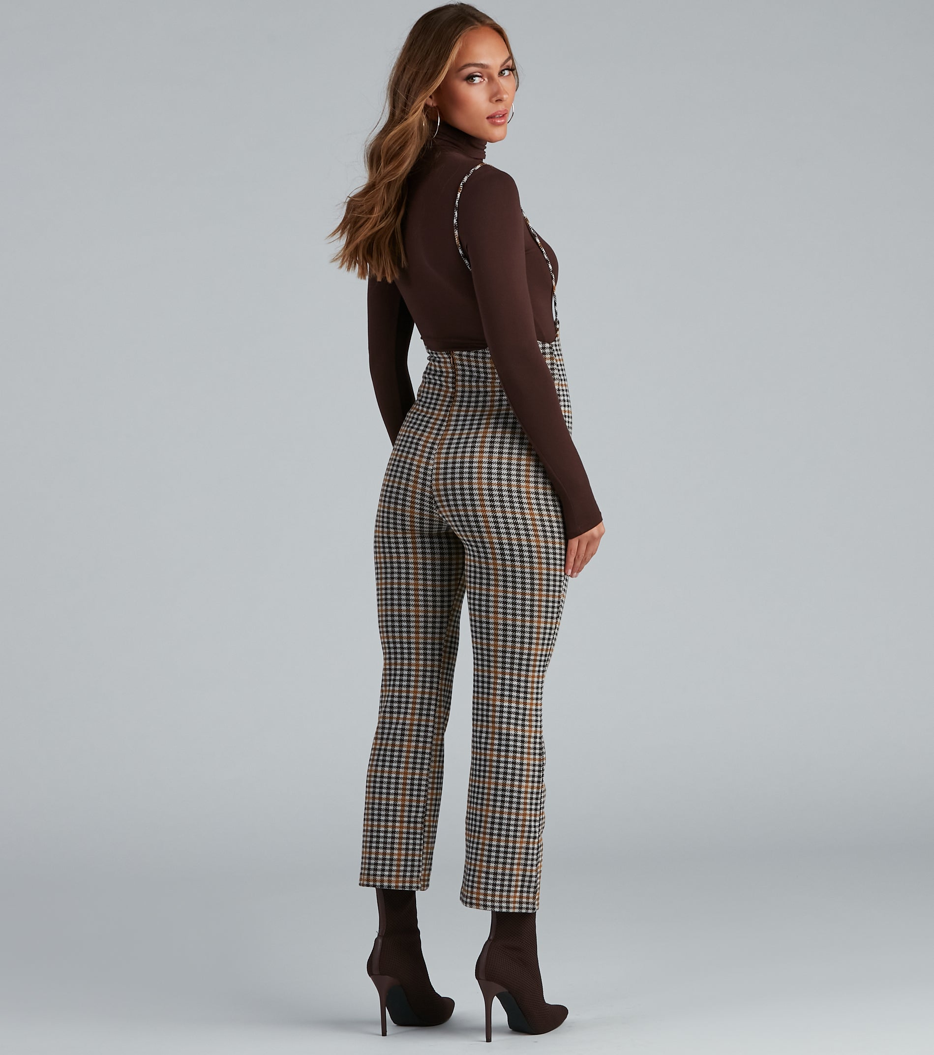 Perfectly Plaid Suspender Pants And Windsor