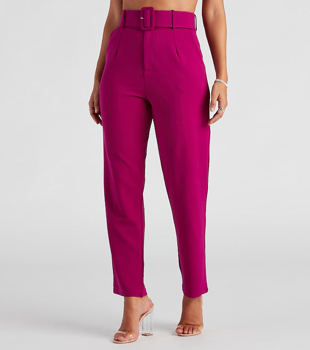 Topshop Purple Pink Cropped Trousers Pants, Women's Fashion, Bottoms, Other  Bottoms on Carousell