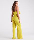 Shake Things Up Ruffled Wide-Leg Jumpsuit