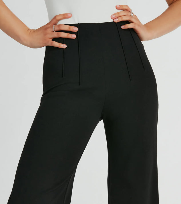 Nine To Five Straight-Leg Crepe Trouser Pants | Windsor