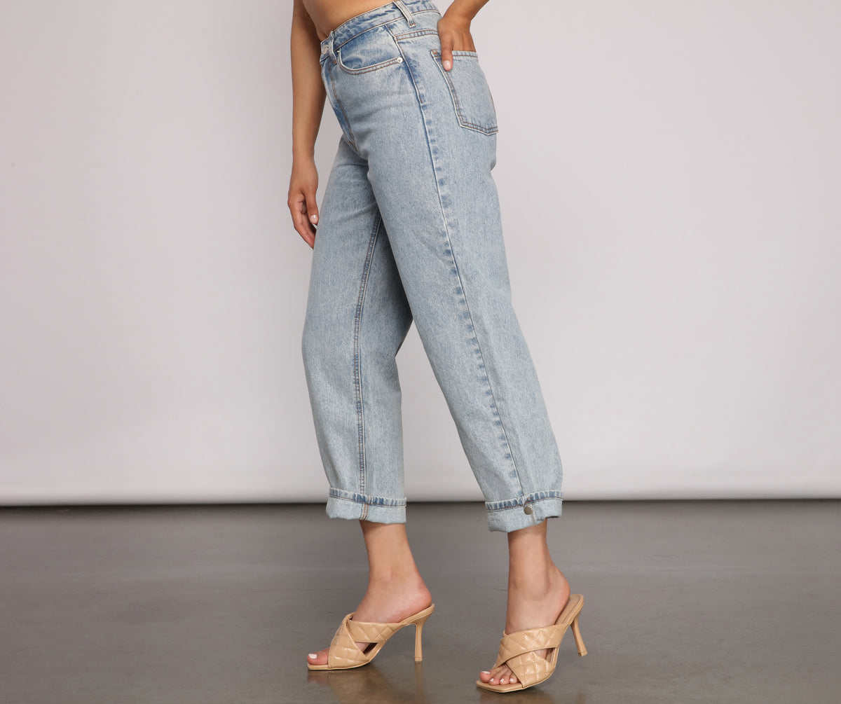 Thinking About You High-Rise Boyfriend Jeans