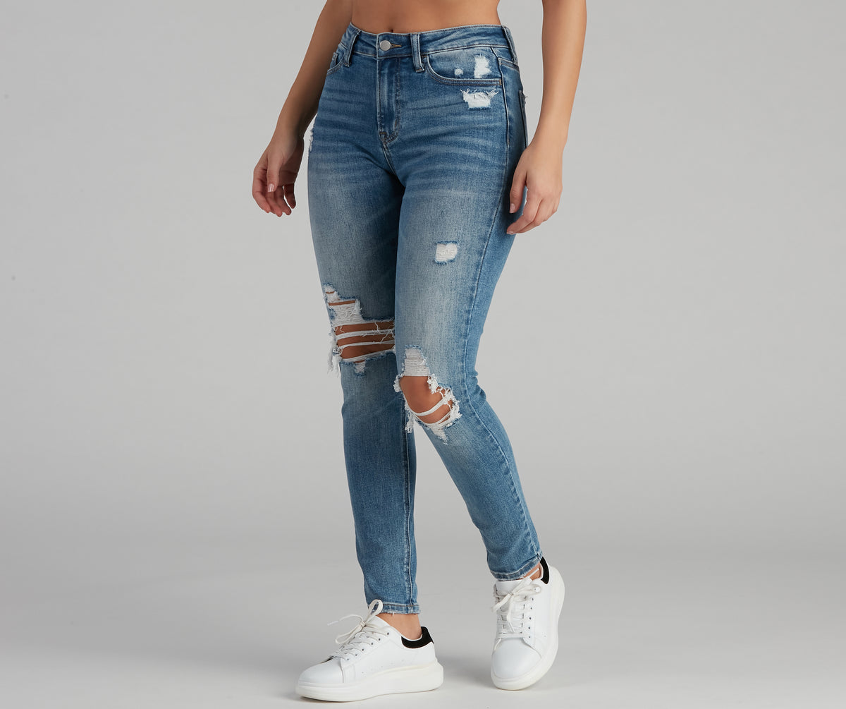 Harper Mid-Rise Skinny Jeans by Windsor Denim