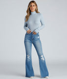 Total Flare High-Rise Distressed Jeans provides a stylish start to creating your best summer outfits of the season with on-trend details for 2023!