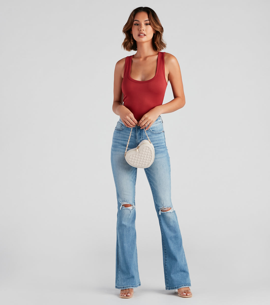 Bri High-Rise Flare Jeans by Windsor Denim
