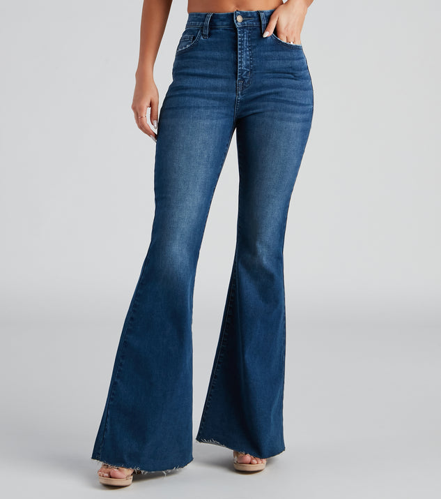 Bri High Rise Flare Jeans By Windsor Denim provides a stylish start to creating your best summer outfits of the season with on-trend details for 2023!