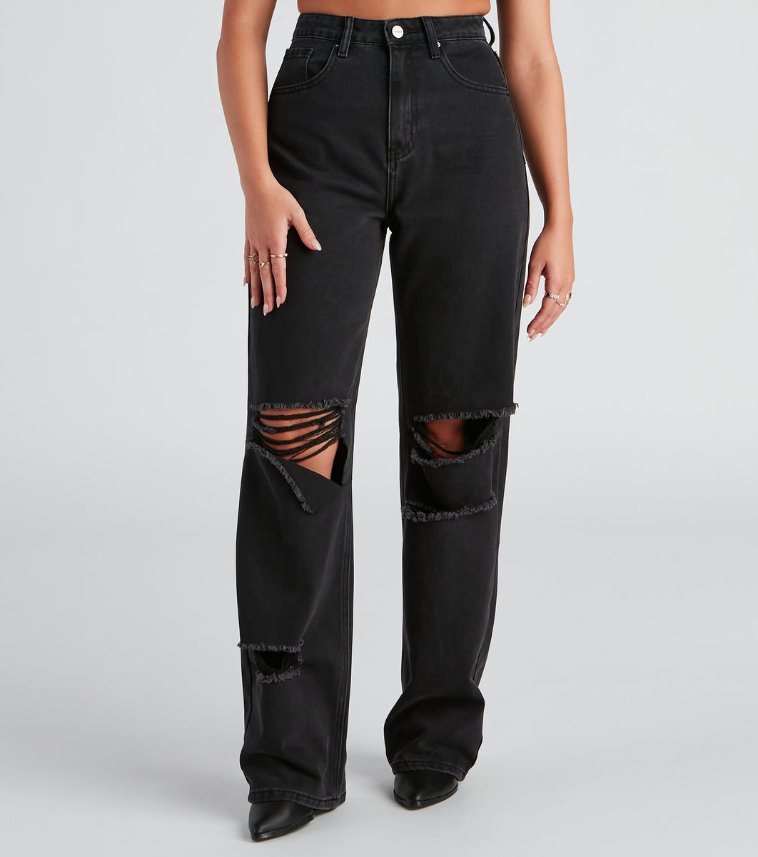 Wide leg denim jeans  CoolSprings Galleria