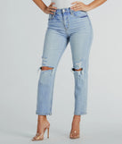 Love Your Look High-Rise Straight-Leg Denim Jeans