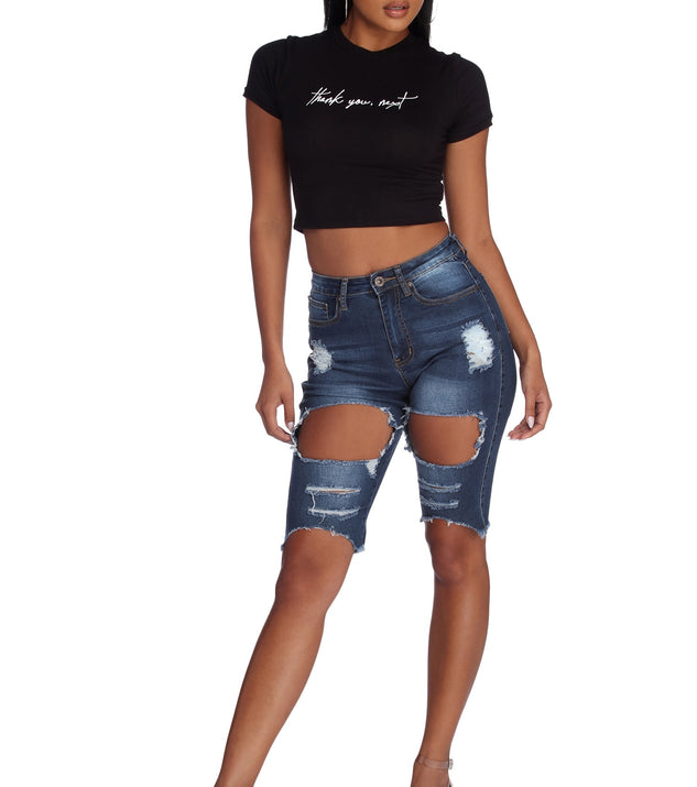 Wicked by Women with Control Regular Prime Stretch Denim Crop