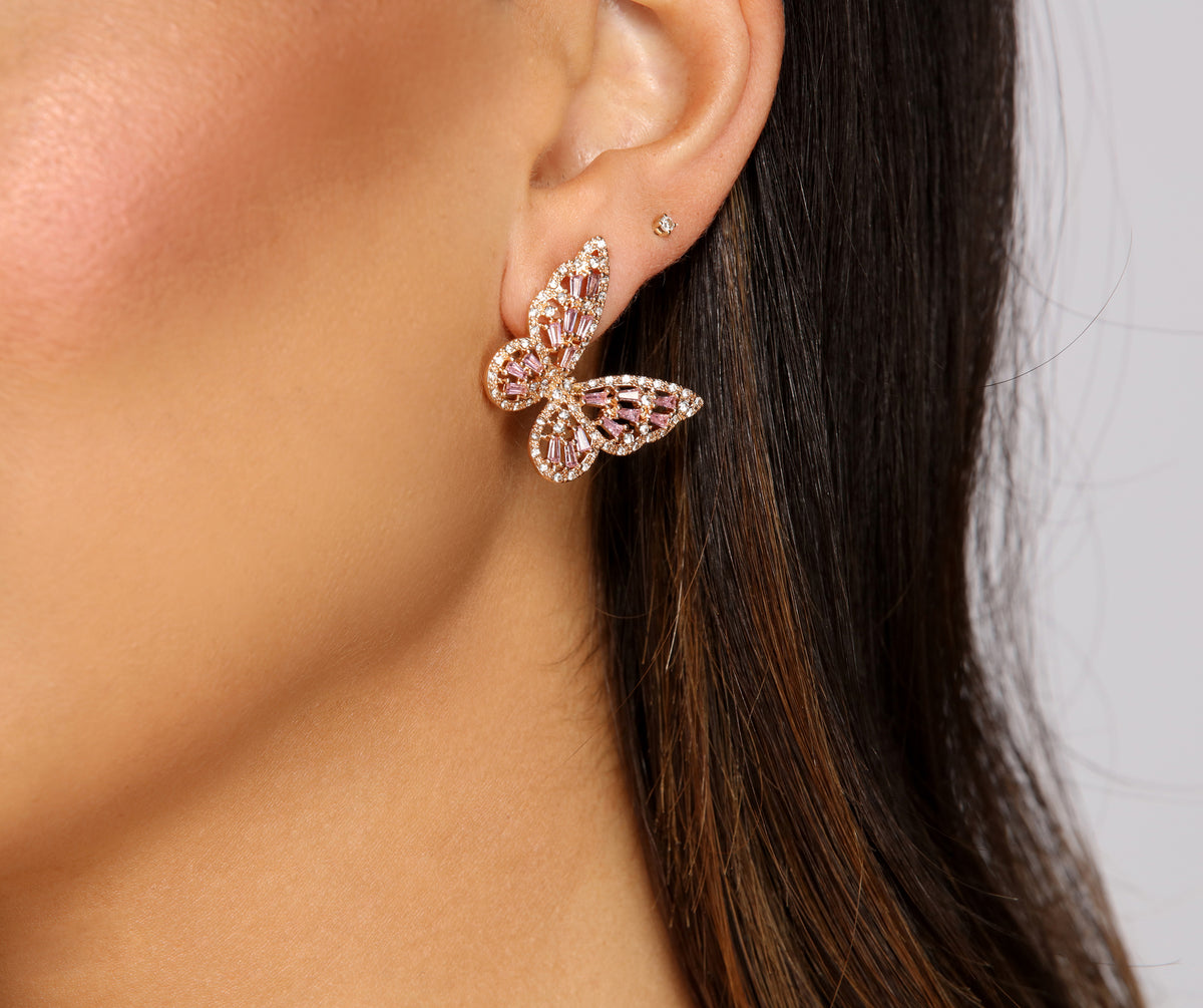 Children's Sterling Silver Purple Butterfly Earrings for Little Girls –  Cherished Moments Jewelry