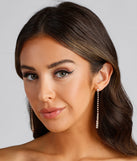 Dainty Glam Rhinestone Drop Earrings