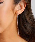 Dainty Glam Rhinestone Drop Earrings