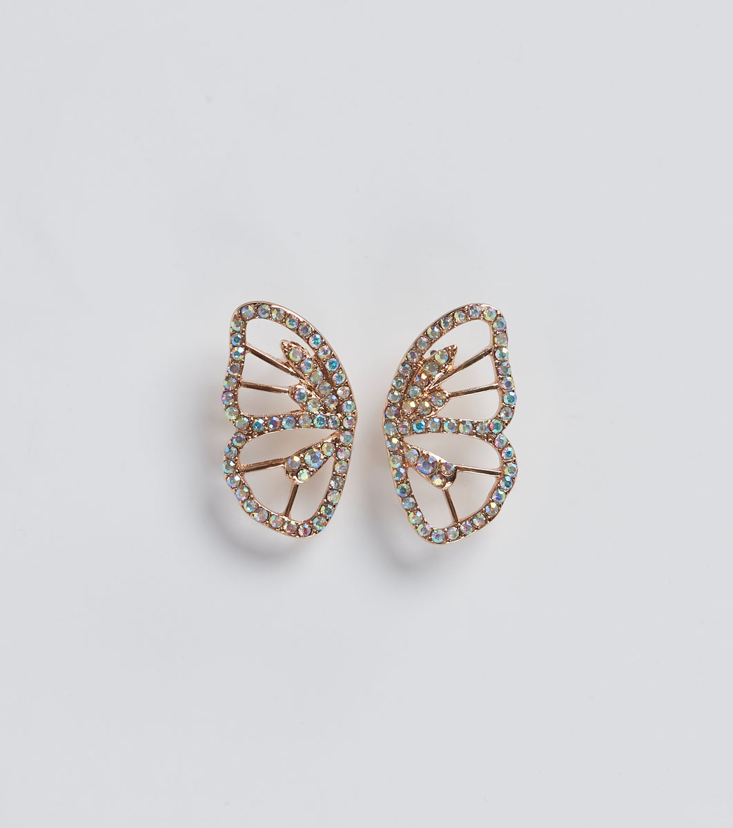 Enchanting Sparkle Butterfly Earrings