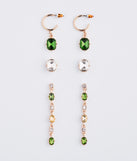 Gorgeous Dainty Gemstone Earrings Set