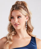 With Dreamy Glamour Rhinestone Duster Earrings as your homecoming jewelry or accessories, your 2023 Homecoming dress look will be fire!