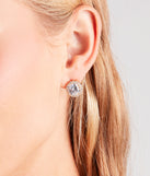 Remarkable Sparkle Rhinestone Stud Earrings