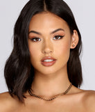 Classic Chain Link Necklace Set for 2022 festival outfits, festival dress, outfits for raves, concert outfits, and/or club outfits