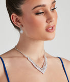 So Elegant Cubic Zirconia Necklace And Earrings Set