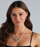 Luxe Moment Gemstone Necklace And Earrings Set