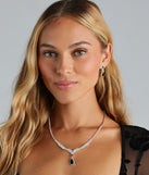 Homecoming jewelry and accessories like the Exude Luxe Necklace And Earrings Set provide the finishing touch to help you dazzle at HOCO 2024!