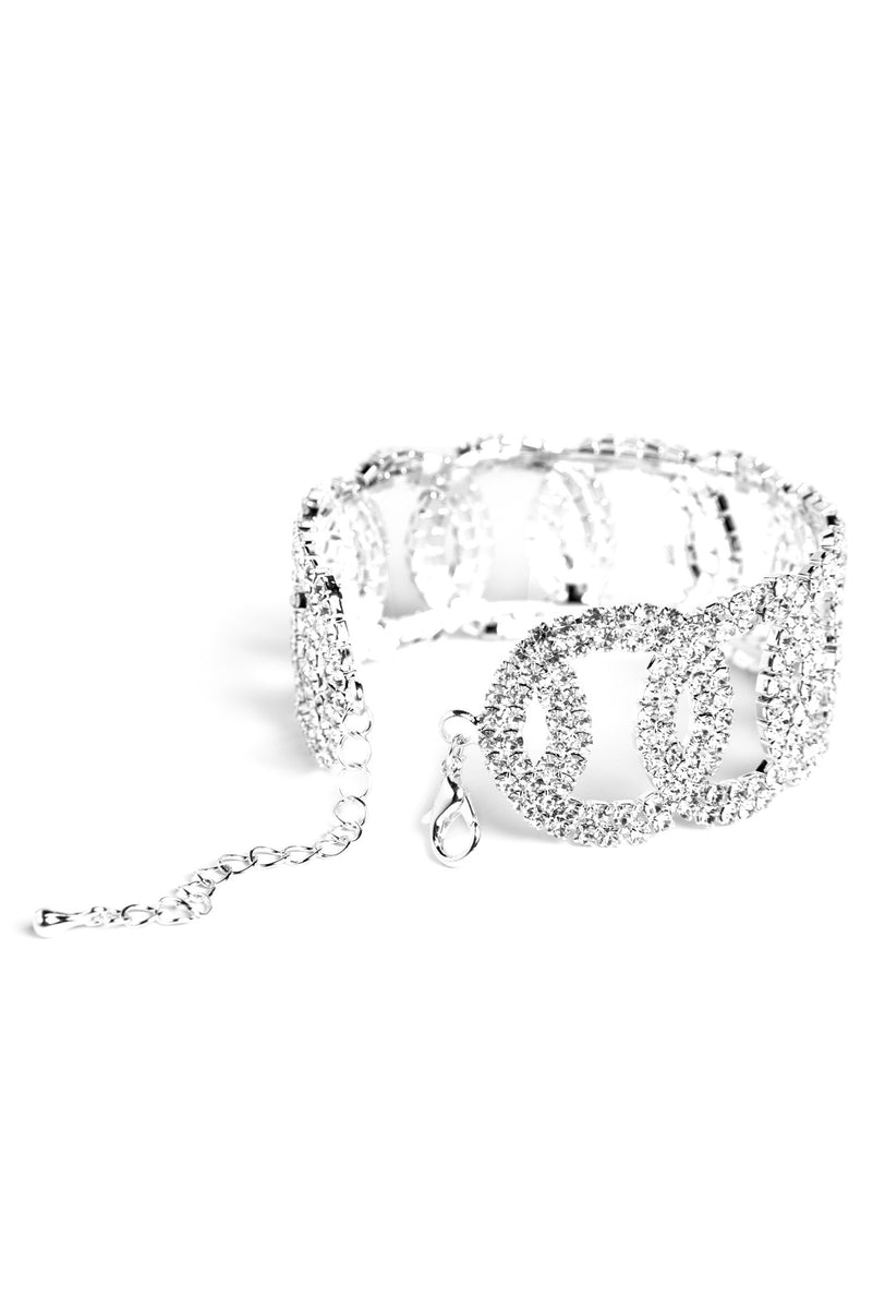 Infinitely Glam Rhinestone Cuff