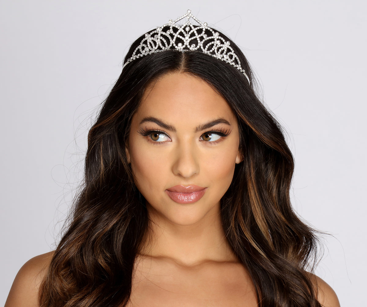 Straight Royalty Rhinestone Tiara