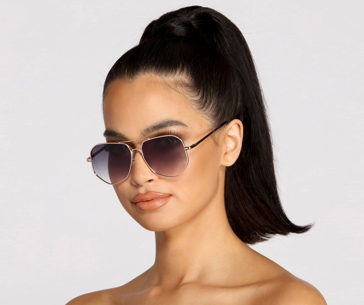 Ombre clearance aviator sunglasses