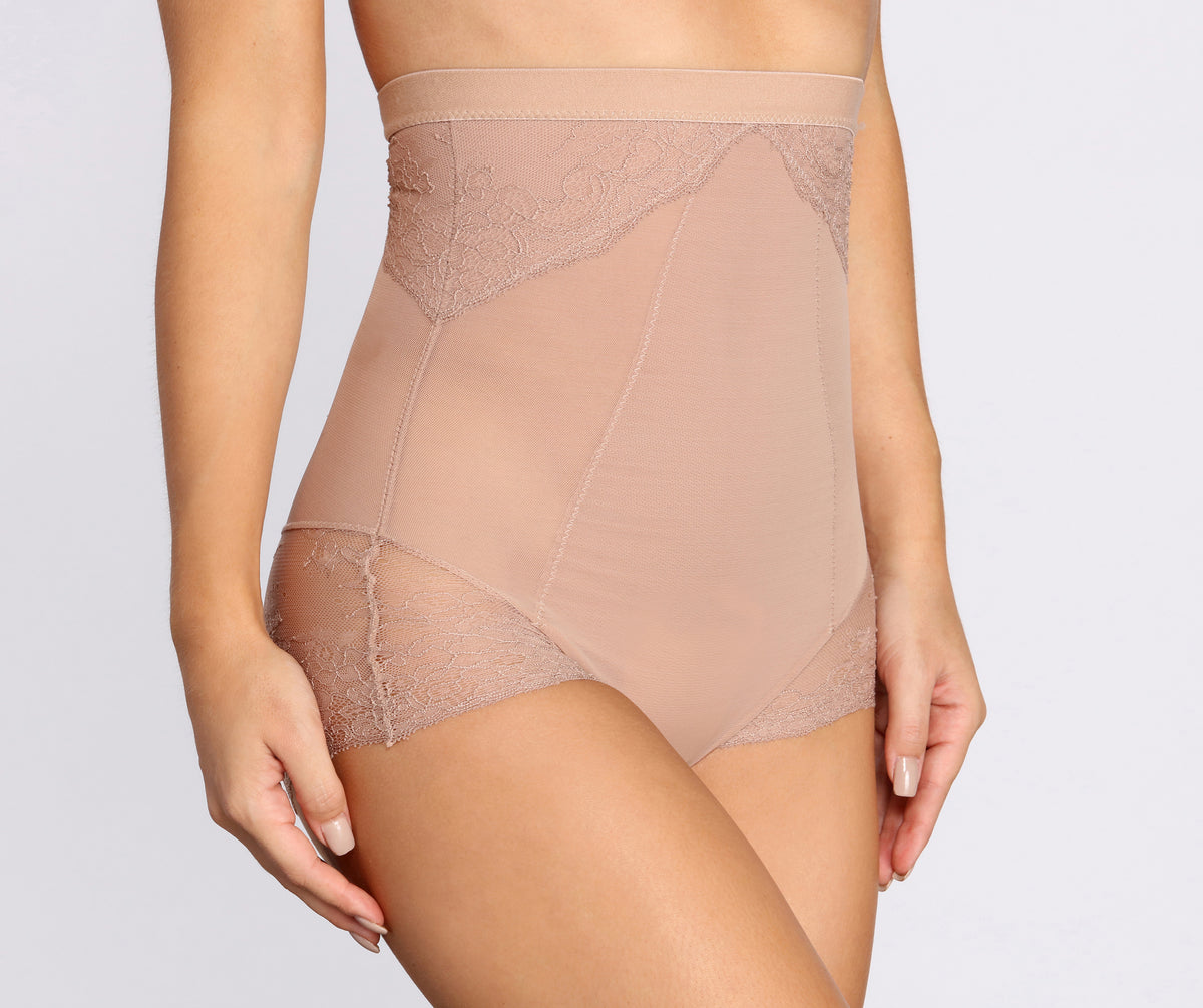 SPANX Spotlight stretch-tulle and lace high-rise briefs