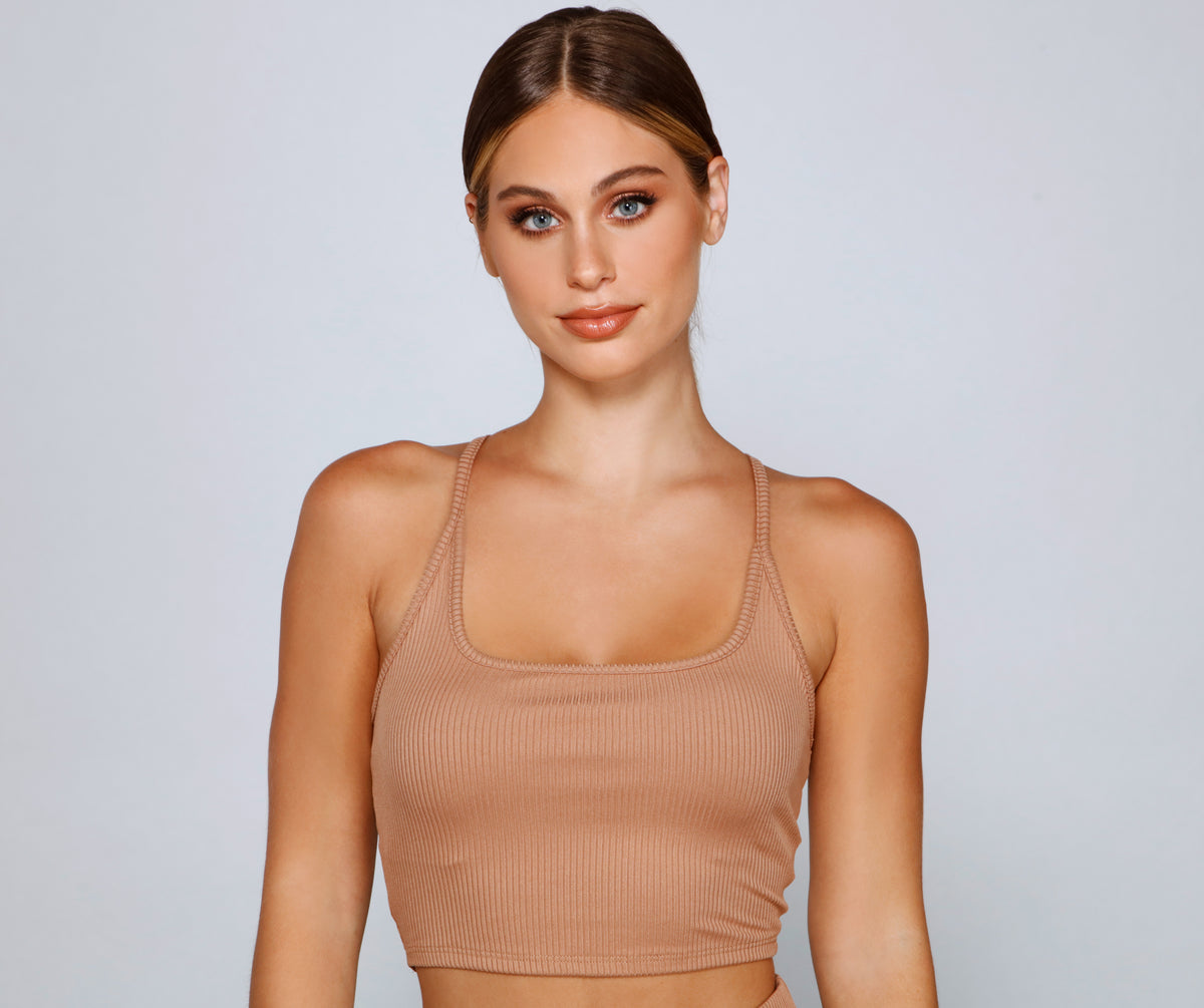 Lounge It Out Ribbed Tank And Leggings Set