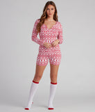 Tis' The Season Fair Isle Pajama Romper Set provides essential lift and support for creating your best summer outfits of the season for 2023!