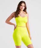 Get That Glow Tank And Biker Shorts Set provides essential lift and support for creating your best summer outfits of the season for 2023!