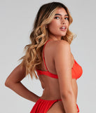 Beach Vibes Scrunch Demi Bikini Top