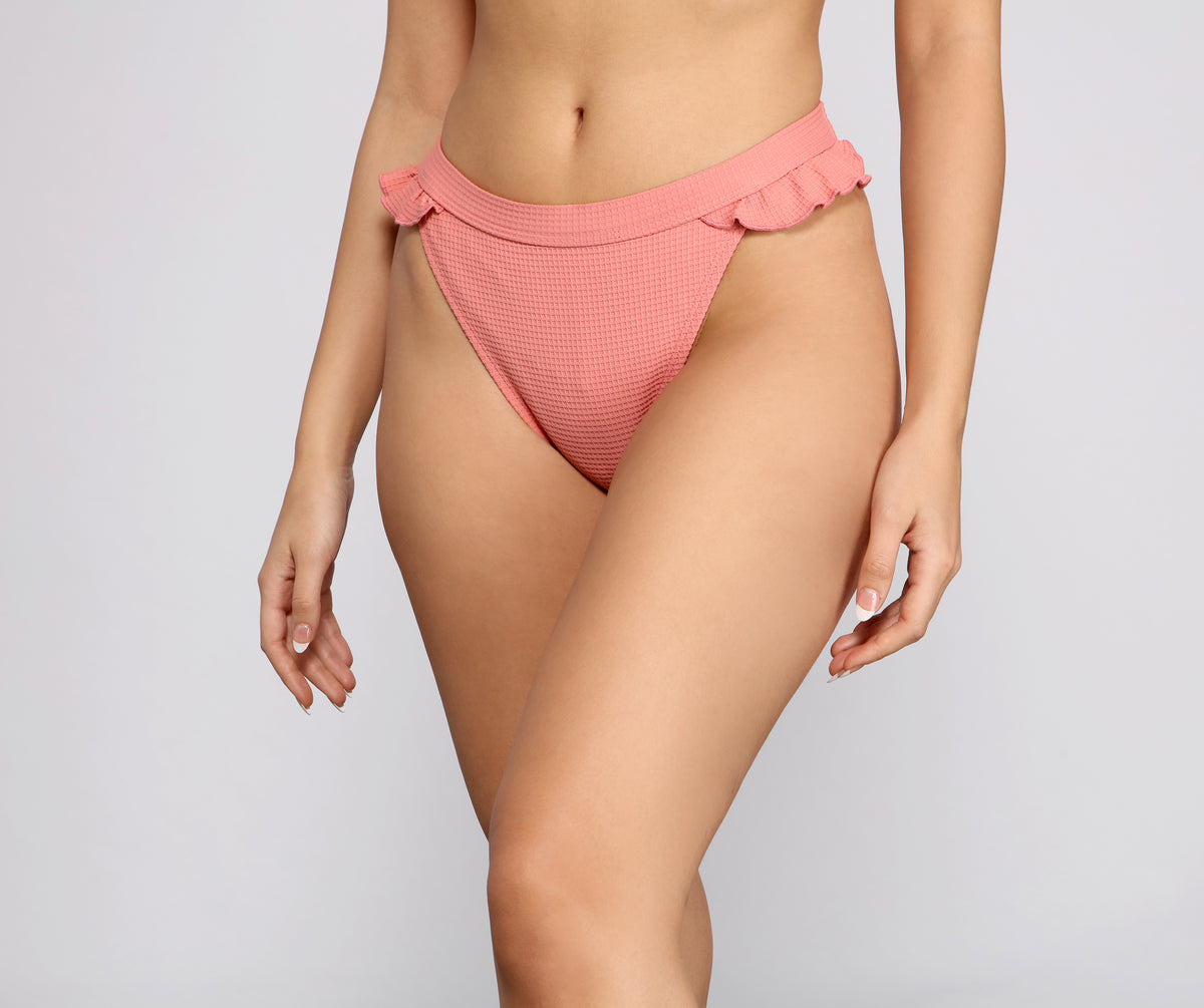 Suboo Cora Deep-V Bikini Top & Super High-Waist Bikini Bottom