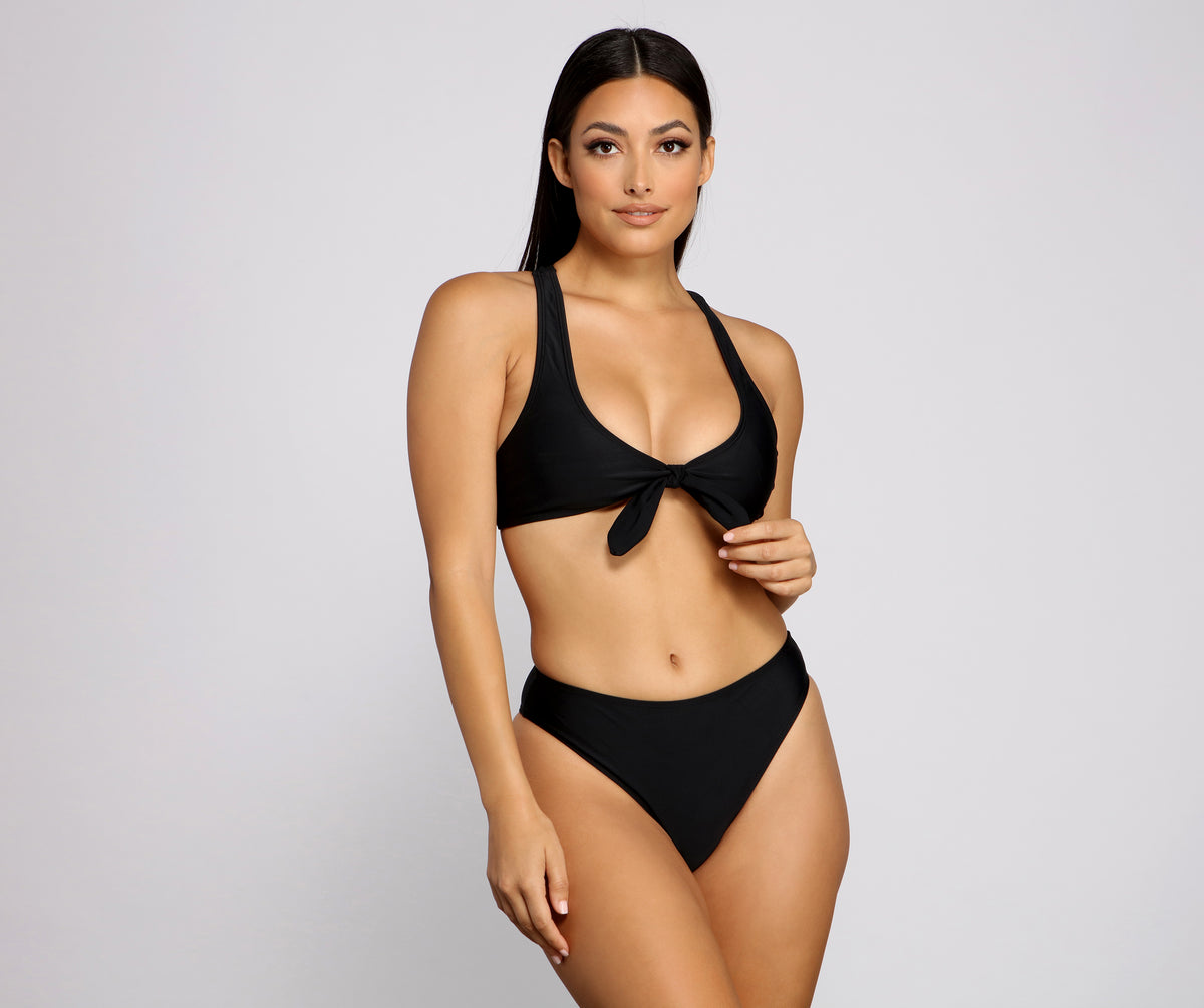 Beach Babe High Waist Bikini Bottoms