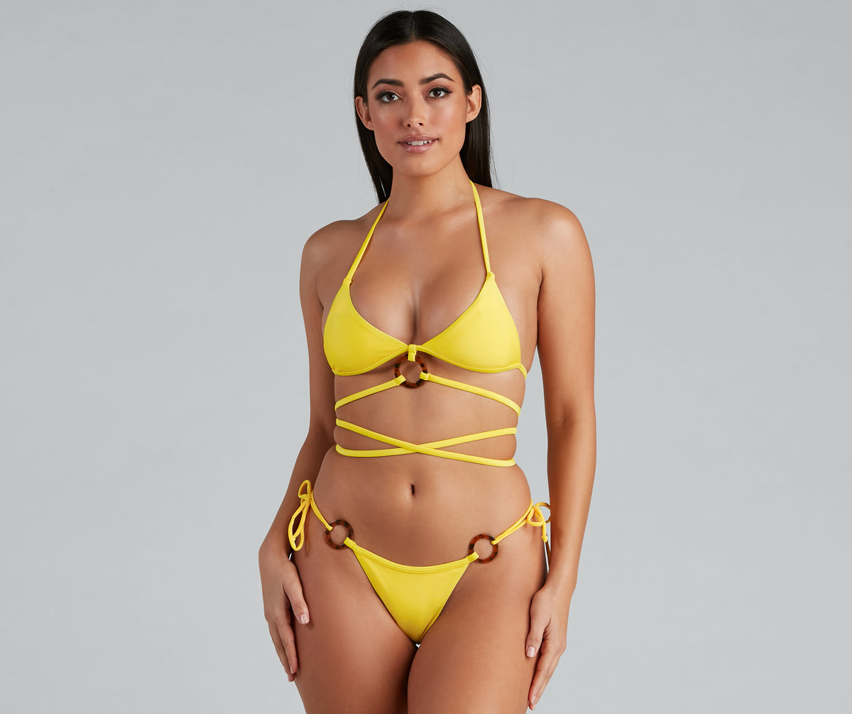 Glowing Paradise O-Ring Bikini Bottoms