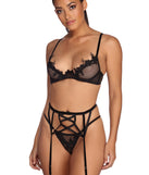 You’ll look stunning in the Intimate Bra, G String And Garter Set when paired with its matching separate to create a glam clothing set perfect for parties, date nights, concert outfits, back-to-school attire, or for any summer event!