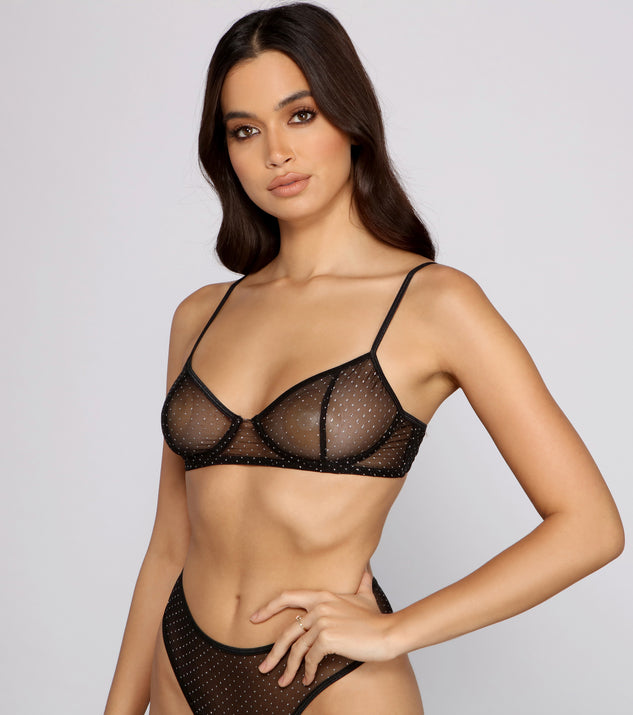 Women's Sexy See-through Sheer Mesh Triangle Backless Wire-free