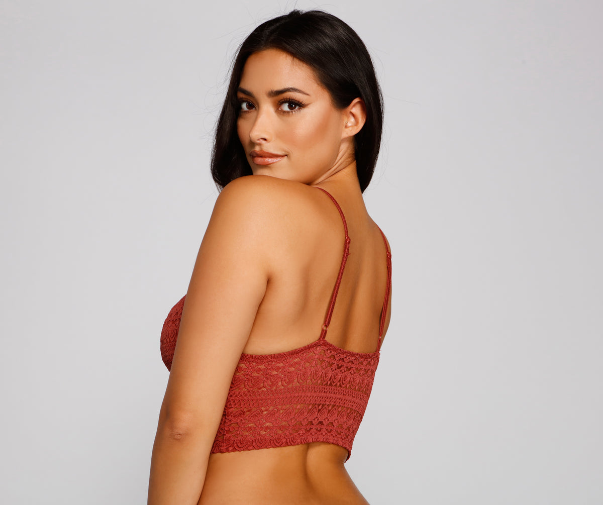 Unforgettable Longline Lace Bralette