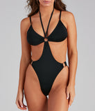 Just Add Water Caged One-Piece Swimsuit