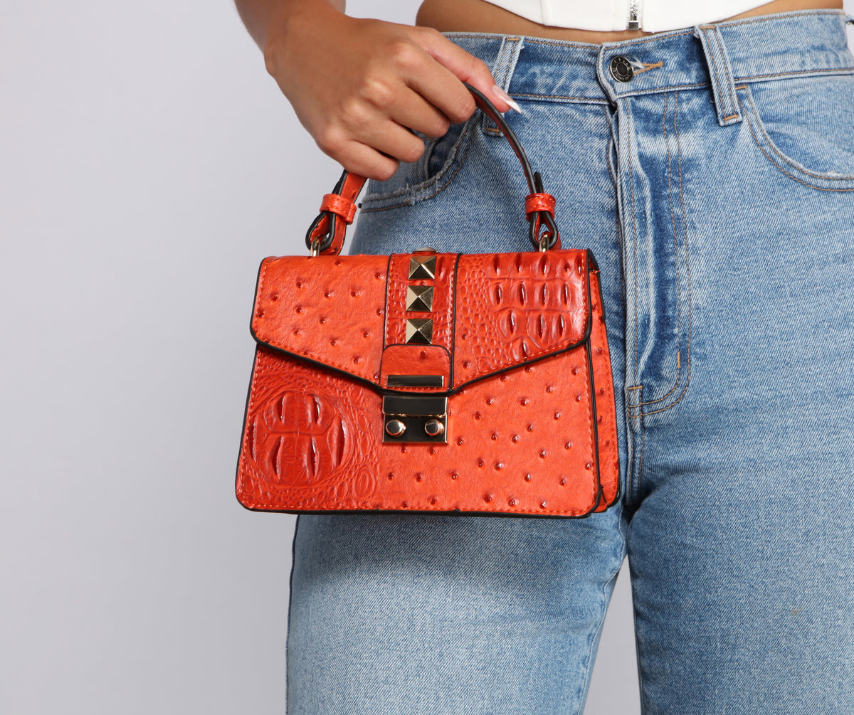 Fashionista Glam Studded Mini Purse