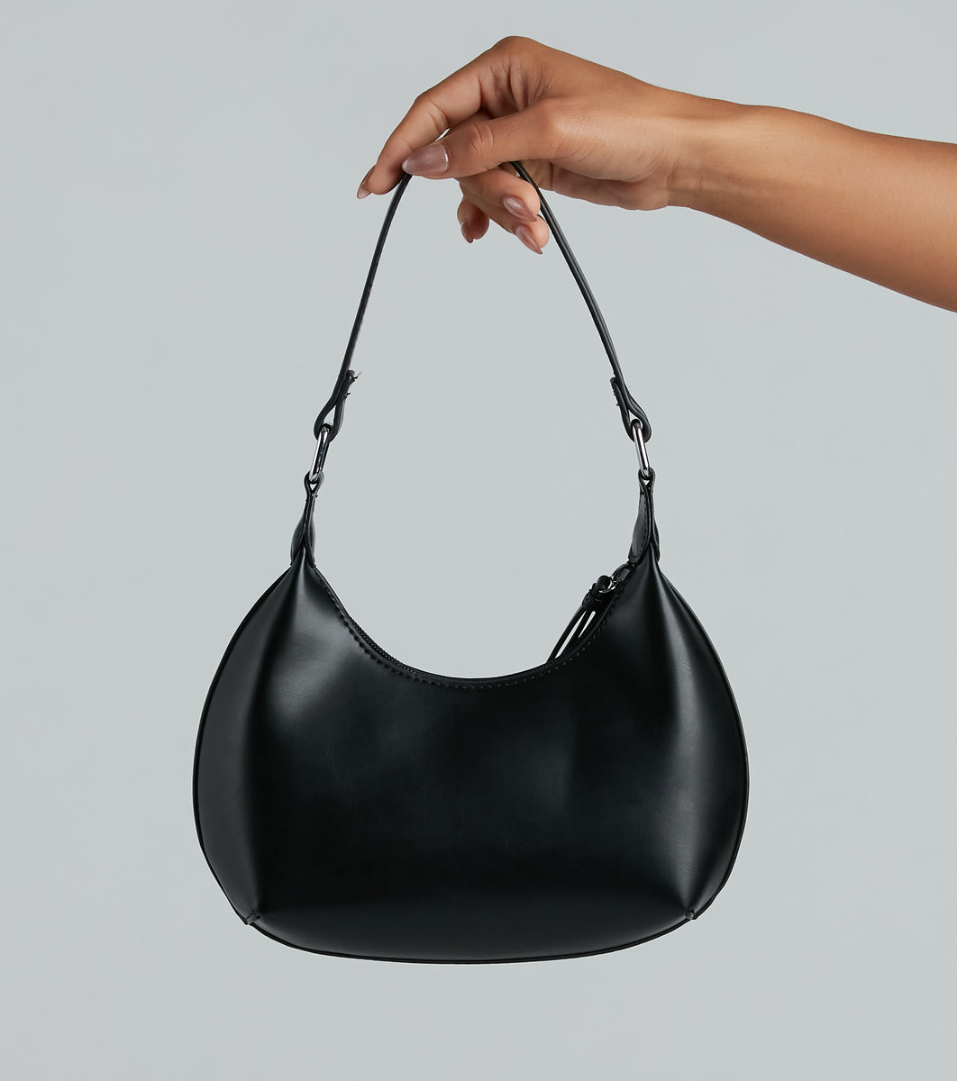 Always A Favorite Faux Leather Shoulder Bag