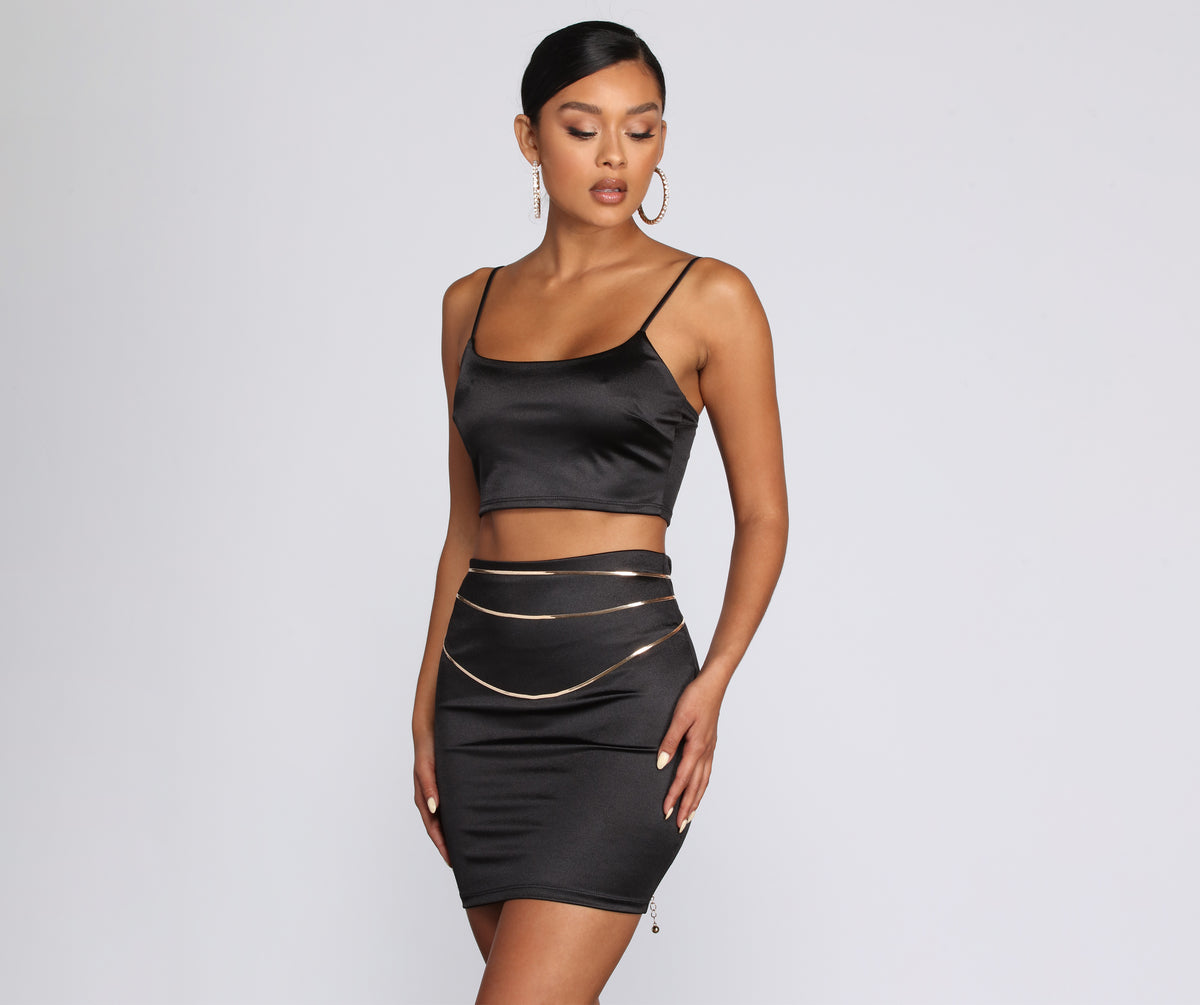 Layered In Luxe Chain Belt