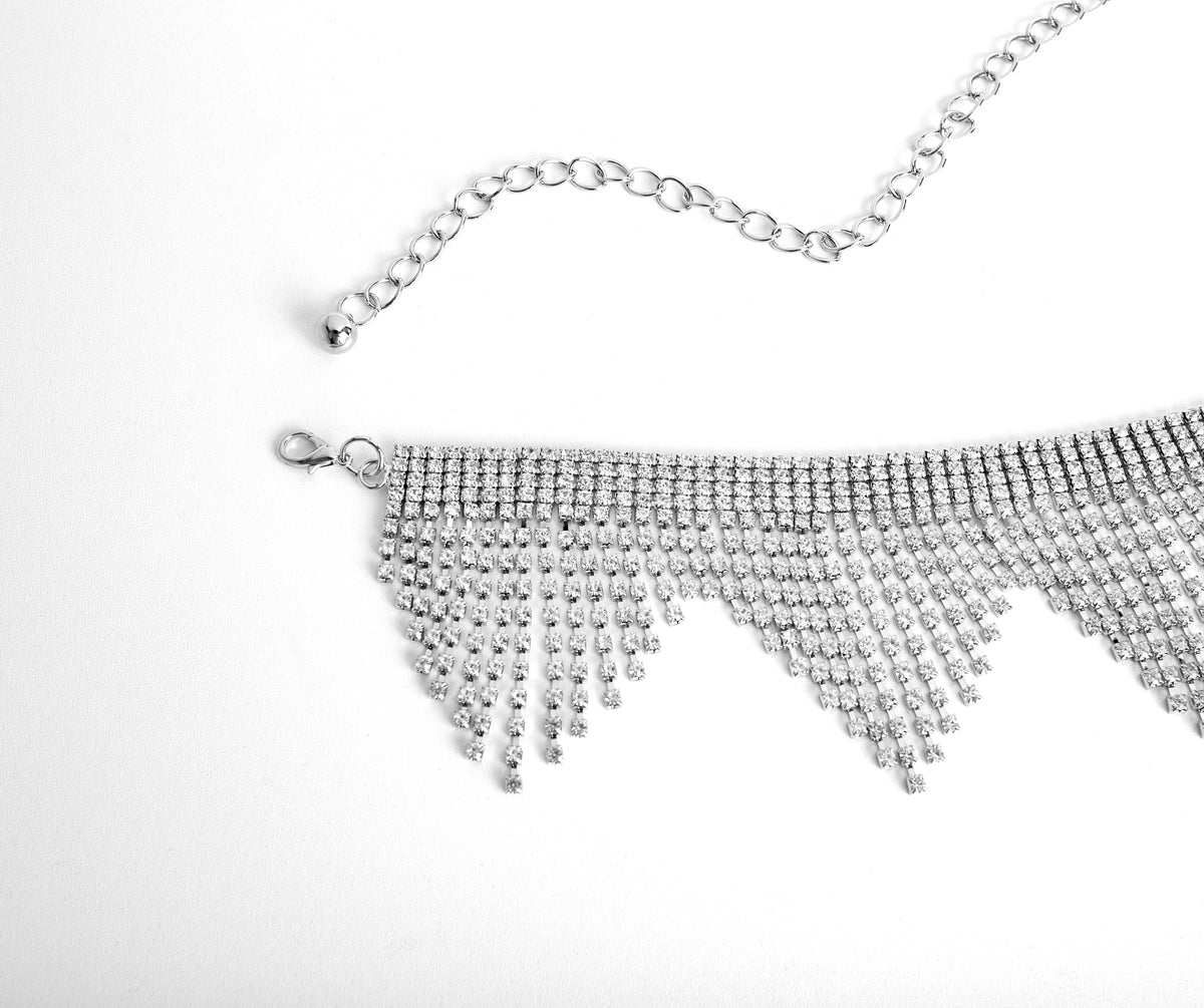 Triangle Fringe Rhinestone Belt