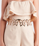 Dream Big Butterfly Chain Belt