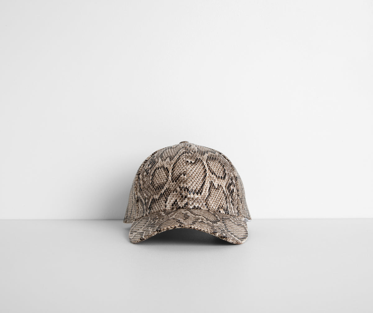 Snake Print Cap