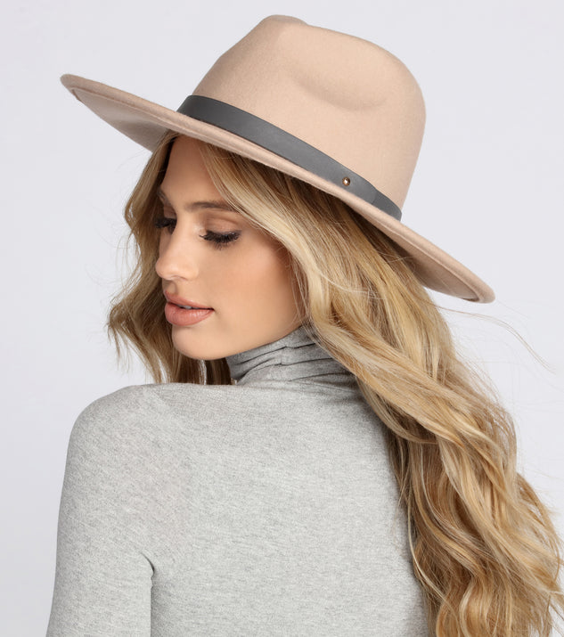 All You Need Wide-Brim Fedora Hat