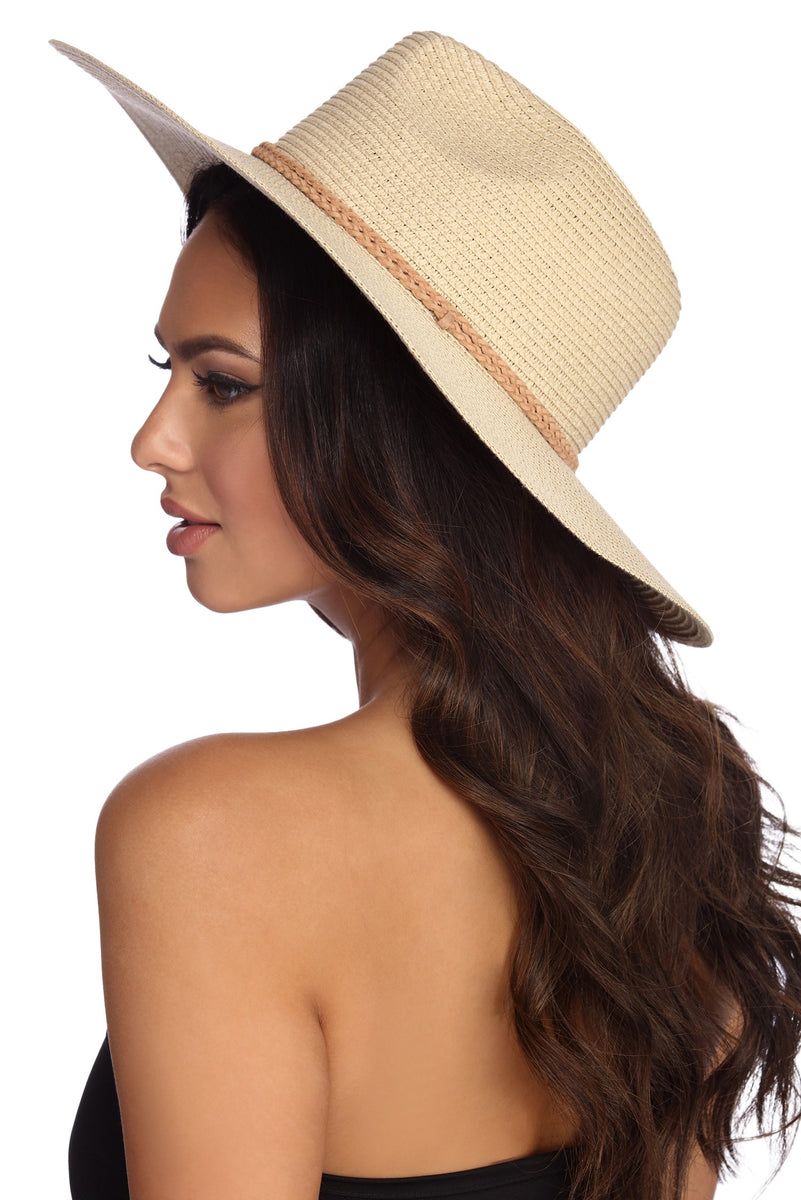 Braided Trim Panama Hat