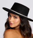 Rhinestone Boater Hat is a trendy pick to create 2023 festival outfits, festival dresses, outfits for concerts or raves, and complete your best party outfits!