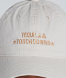 Tequila And Touchdowns Baseball Cap is a fire pick to create a concert outfit, 2024 festival looks, outfits for raves, or to complete your best party outfits or clubwear!