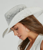 Country Girl At Heart Straw Cowboy Hat