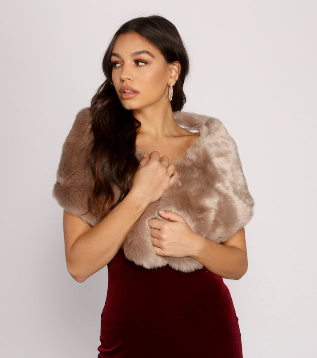 Formal hotsell fur shawl